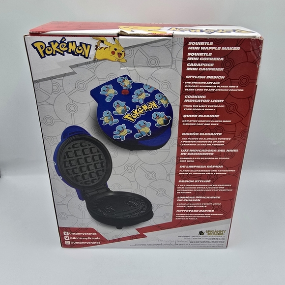 Pokemon Squirtle Waffle Maker Uncanny Brands - Picture 2 of 7